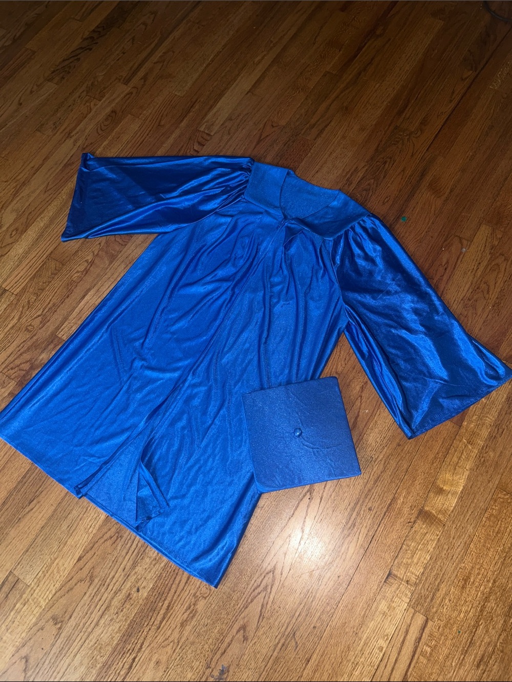 Royal Blue Unisex Graduation Gown and Cap NEW
